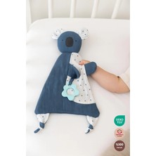 Bebekevi Diş Kaşıyıcılı Müslin Uyku Arkadaşı %100 Pamuk Bebek Uyku Arkadaşı