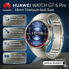 Huawei Watch Gt 6 Pro 46MM Titanyum Akıllı Saat + Xiaomi Redmi Watch 5 Active Gümüş Akıllı Saat
