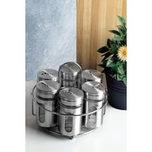 Perotti Silva 6'lı Metal Baharatlık Seti Ergonomik Kullanım Özellikli Şık Tasarım