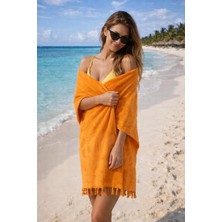 Lunga Vita Havlu Peştemal Plaj Havlusu %100 Pamuklu Bir Yüzeyi Peştemal Bir Yüzeyi Havlu 90X180