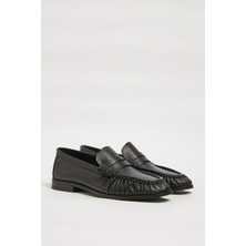 Faruk Balkanas Amory Model Hakiki Natural Deri Neolitik Taban Loafer Ayakkabı