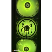 Örümcek Logolu V2 120X120 mm Pc Fan Kapağı - Masaüstü Bilgisayar Fan Kapağı