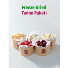 ÇITLAT ÇEREZ SHOP Freeze Dried Tadım Paketi 5\'li - Çilek Mango Muz Kavun Böğürtlen Kuru Meyve Cipsi Seti