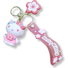 Teknofun Hello Kitty Turquoise Edition 3D Figürlü Turkuaz Bilek Kayışlı Anahtarlık - 1 Adet