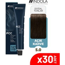 Indola Pcc 5.0 60 ml Açık Kahve Saç  Boyası-30'lu