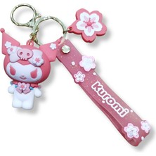 Teknofun Kuromi V3 Premium 3D Figürlü Turkuaz Bilek Kayışlı Anahtarlık - 1 Adet