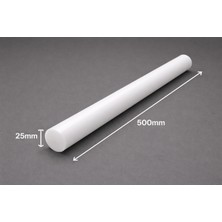 Sezen Metal Plastik Ø25X500MM Pom/delrin/poliasetal /beyaz (Plastik)