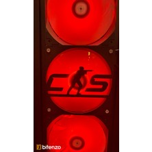 Taktiksel Gamer Serisi 120X120 mm Pc Fan Kapağı - Masaüstü Bilgisayar Fan Kapağı