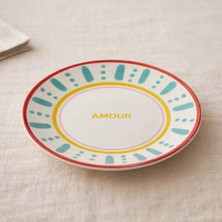 Evidea Kitchen Amour Pasta Tabağı - Renkli - 19 cm