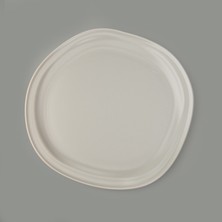 Evidea Kitchen Bloom Servis Tabağı - Gri - 29 cm