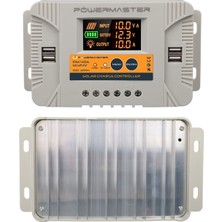 Acstore PM-40A 12 Volt - 24 Volt - 40 Amper 4 Usb'lı Dijital Otomatik Solar Şarj Regüla