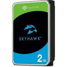 2 Tb Seagate Skyhawk 256MB 5900RPM (ST2000VX017) 7/24 Güvenlik Disk (Disti Gar)