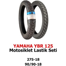 Yamaha Ybr 125 Motosiklet Lastik Seti 275-18 Tt ve 90/90-18 Tl