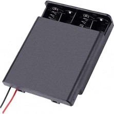 Acstore 4'lü Aa Kapaklı Switch'li Pil Yuvası (IC-233F)