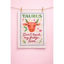 Typoniq Zodiac Boğa Burcu Pamuklu 2'li Mutfak Havlusu (40X50 Cm)