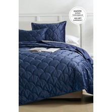 Evien Home Shane Kadife Yatak Örtüsü Seti Çift Kişilik 3 Parça Kapitone Supersoft Yumuşak Elyaf Dolgulu