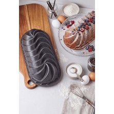 Perotti Bakepro Black Alüminyum Döküm Baton Kek Kalıbı Yanmaz Yapışmaz 33 cm