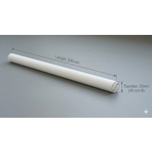 Sezen Metal Plastik Ø30X500MM  Pom / Delrin  /poliasetal Beyaz (Plastik)