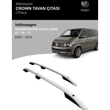 Volkswagen Vw Transporter T5 T6 Uzun Şasi Crown Tavan Çıtası - Gri (Uzun Şasi)