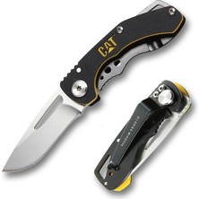 Cat DA980010 Kemer Askı Kancalı Katlanabilir 12CM Paslanmaz Çelik Kamp Çakısı