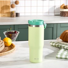 Emsan Star Ice Pipetli Çelik Sızdırmaz Termos Mint 900 ml