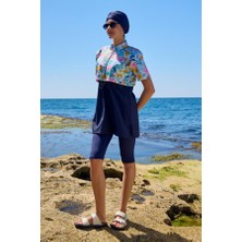 Starinci Mayo Tesettür Mayo Yarı Kapalı Kapaklı Soft Desen