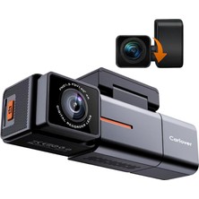 Carlover S25 4K Wifi+Gps 3 Kameralı Araç Kamerası