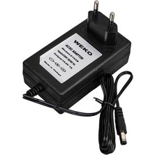Acstore Weko 14.4 Volt - 1 Amper 5.5*2.5 Uçlu Plastik Işıklı Kasa Priz Tip Adaptör