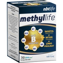 Nbt Life Methyllife - Aktif B Kompleks, Vitamin B12 - 30 Kapsül