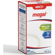 Nbt Life Magsi - Magnezyum Sitrat ve Vitamin B6 (P5P) - 90 Kapsül