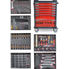 Dorf 175 Parça 7 Çekmeceli Dolu Ağır Vasıta Takım Arabası