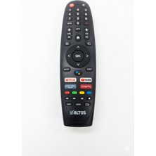 Zeyar Teknoloji Altus Orjinal Ses Komutlu Bluetooth Android Tv Kumandası - Netflix / Youtube Tuşlu