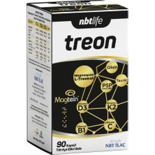 Nbt Life Treon - Magnezyum L-Treonat, Vitamin B1 ve C - 90 Kapsül