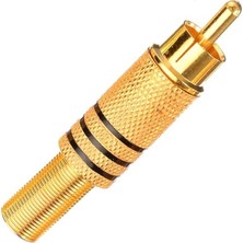 Acstore PM-1290 Tos Rca Fiş Metal Gold Erkek Konnektör