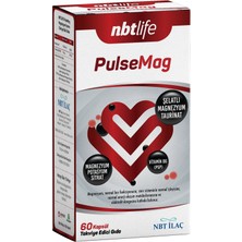 Nbt Life Pulsemag - Magnezyum ve Vitamin B6 (P5P) - 60 Kapsül - Dezenfektan Hediyeli (%72 Alkol)