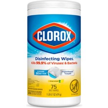 Clorox Disinfecting Wipes Crisp Lemon 75 Wipes Temizlik Mendili 474 G