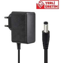 Acstore Weko 12 Volt 1 Amper 10 Watt Plastik Kasa Priz Tipi Adaptör (5.5x2.5 Uçlu)