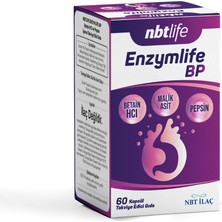 Nbt Life Enzymlife Bp - Mide Asit Dengesi ve Protein Sindirimi Desteği - 60 Kapsül - Dezenfektan Hediyeli (%72 Alkol)