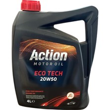 Action Çok Dereceli Motor Yağı Eco Plus 20W50 4 Lt