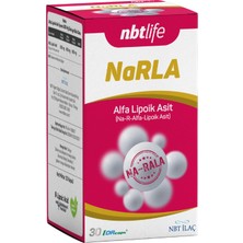 Nbt Life Narla - Sodyum R-Alfa Lipoik Asit, Güçlü Antioksidan ve Şeker Dengesi Desteği - 30 Kapsül
