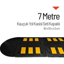 İleri Trafik Kauçuk Hız Kesici 6 Bantlı - 7 Metre Set