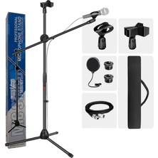 Lastvoice Ms06 Mikrofon Standı + Pop Filtre + XLR Kablo