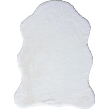 Karmen Halı Post Touch Th001w Beyaz Halı Tavşan Tüyü Post Peluş Kürk Halı