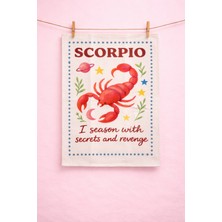 Typoniq Zodiac Akrep Burcu Pamuklu 2'li Mutfak Havlusu (40X50 Cm)