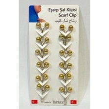 Atlas Hobi 12 Adet Şal Eşarp Klips