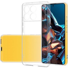 Kzy Xiaomi Poco F6 Pro ile Uyumlu Kapak Kamera Korumalı Süper Silikon Şeffaf Kılıf