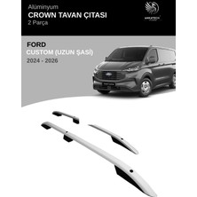 Turtle Ford Custom Uzun Şasi 2024 Üzeri Crown Tavan Çıtası - Gri (Uzun Şasi)