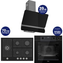 Ferre Steamart-Fryart-Silentart Serisi Siyah Set ( QEP64CS+BL135+D080-SA ) Döküm Izgara