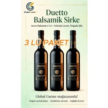 Duetto Balsamik Sirke Aceto Balsamico 1 Ltx3 (3 Adet) -Globalgurme