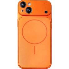 Fenza iPhone 14 Uyumlu Kamera Korumalı Magsafe Wireless Şarj Özellikli Full Glass Arka Kapak